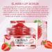 Strawberry Sugar Lip Scrub with Shea Butter - Exfoliating & Moisturizing Lip Care for Soft, Smooth Lips - Buy Online on GoSupps.com