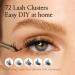 Buy Cashmeren Silk Cluster Lashes - DIY Individual Eyelash Extensions for Chic Glam | 72 Lash Clusters for Everyday & Party Use - Buy Online on GoSupps.com