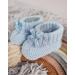 Royal Icon Newborn Baby Booties with Bow - Soft Knitted Unisex Bootees (0-3 Months) - Indoor/Outdoor Use - Blue RI354 - Buy Online on GoSupps.com