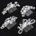 24-Piece Wedding Bridal Hair Combs and U-Shaped Pearl Hair Pins Set - Crystal, Pearl, and Rhinestone Hair Accessories for Brides and Bridesmaids - Buy Online on GoSupps.com