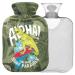 Naanle palm leaf dinosaurs heat bottle with cover transparent bag hot water bottle 1l warm steadel for bed handfoot heat pain relief heat and cold therapy