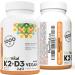PlantVital High-Potency Vegan Vitamin D3 + K2 - (1000IU / 25 mcg + 120 mcg) for Bones Teeth Good Health and Immune System - Patented MK7 Form - K2 D3 vitamin - 8 Months Supply - 240 Capsules. 240 count (Pack of 1) - Buy Online on GoSupps.com