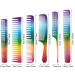 6-Piece Rainbow Hair Cutting Comb Set - Salon Quality Rat Tail and Teasing Combs for All Hair Types - Perfect Christmas Gift - Buy Online on GoSupps.com