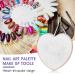 Resin Nail Art Palette - Pink Heart Shape Mixing Plate with Golden Edge Holder for Nail Polish - Cosmetic Mixing Tools - Buy Online on GoSupps.com