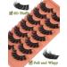 False Mink Lashes 18mm D Curl Russian Strip Eye Lashes by GODDVENUS B-thick - 7 Pairs of Full Wispy Fluffy Fake Eyelashes with Cotton Band - Short Cat Eye Extensions Alternative - Buy Online on GoSupps.com