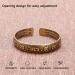 Hand Forged 100% Copper Tibetan Bracelet - Engraved Scriptures Adjustable Cuff Bangle | Perfect Gift for Men & Women - Buy Online on GoSupps.com