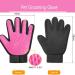  Upgrade Pet Dog Cat Grooming Glove Gentle Deshedding Brush Glove Efficient Pet Hair Remover Mitt Massage Tool with Enhanced Five Finger Design for Dogs Cats Rabbits Horses with Long/Short Fur 1 Pair Pink 1 Pair  - Buy Online on GoSupps.com