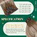 Easyouth Balayage Clip-In Extensions | Remy Human Hair | Dark Brown Ash Brown & Blonde | 12 inch 70g | 7 Pieces - Buy Online on GoSupps.com