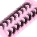 False Eyelashes Wispy Fox Eye Lashes Fluffy Faux Mink Lashes Spiky Strip Fake Eyelashes Natural Fairy Lashes Cat Eye Lashes Pack by GVEFETIEE 8 Pairs B- Fairy - Buy Online on GoSupps.com
