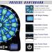 Turnart 13-Inch Electronic Dart Board with Illuminated Segments | Electric Dartboard for Adults | Professional Grade with Scoring | BLUE - Buy Online on GoSupps.com