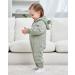VICROAD Baby Hooded Knitted Rompers | Newborn Girls Boys Onesies | Warm Sweater Jumpsuit 18-24 Months Green - Buy Online on GoSupps.com