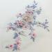IXUEYU Lace Fabric 3D Flowers Appliques with Beads & Rhinestones - DIY Wedding Decor Dress Patch (Blue + Purple) - Buy Online on GoSupps.com