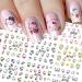 12 Sheets hello kitty nail stickers Cat Nail Art Decorations Stickers for Kids  Cat Dog Rabbit Nail Stickers 3D Self-Adhesive Summer Nail Decals Wraps for Little Girls Kids Women