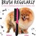 Bugalugs 2 in 1 Dog brush & Cat brush for dogs puppy cat & kitten brush double sided long & short haired pet brush removes loose hair Cat & Dog brushes for grooming stimulates the skin - Buy Online on GoSupps.com