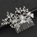 Bridal Bride Hair Accessories Rhinestone Alloy Butterfly Leaf Hair Pin Wedding Hair Piece Pins for Women Mother of Bride Pearl Comb Pearl Rhinestone Hair Accessories for Wedding and Party - Buy Online on GoSupps.com