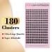 Buy Cluster Eyelash Extensions - 180 PCS Wispy DIY Individual Lashes with Super Thin Band - Soft Mink False Eyelashes Mixed Tray (C-8-16mix) for Stunning Lashes - Buy Online on GoSupps.com