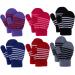 Jupsk Toddler Gloves Kids Winter Warm Knitted Gloves Magic Stretch Striped Baby Mittens for Boys and Girls 1 2 3 4 Years Old 6 Pairs