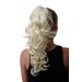 WIG ME UP SA09-613 hairpiece ponytail braid curly curls long 50 cm platinum blonde