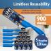 Reli Lint Rollers for Pet Hair - Extra Sticky 900 Sheets | Dog & Cat Hair Remover | 10 Rolls + 5 Reusable Handles | Easy Peel Lint Remover for Clothes & Couch - Buy Online on GoSupps.com
