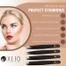 Oxlio 4pcs Professional Black Coated Stainless Steel Tweezers Set for Facial Hair | Slanted & Pointed Tips for Women & Men | Precision Tweezers for Ingrown Hair | Includes Leather Pouch - Buy Online on GoSupps.com