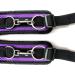 Plush Hand Wrist Cuffs Blindfold Eye Mask Feather Halloween Party Cosplay Accessories - Purple - Buy Online on GoSupps.com