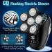 6-in-1 Electric Head Shaver for Bald Men | Waterproof Skull Shaver for Men | Cordless Rechargeable Rotary Shaver - Buy Online on GoSupps.com