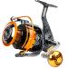 Burning Shark Fishing Reels- 12+1 BB, Light and Smooth Spinning Reels, Powerful Carbon Fiber Drag, Saltwater and Freshwater Fishing TT1000