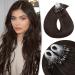 Tess microring extensions real hair loop hair extension 0.5g remy human hair extensions 100 strands 55g 55cm ( #2 dark brown) 55 cm #2 dark brown