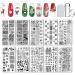 Biutee Nail Stamping Plates Kit with 1 Stamper and 1 Scraper Templates Tree Flower Animal Snowflake Image Stencils Vintage Ethnic Plate Stamp Art for Manicure - Buy Online on GoSupps.com