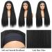 Vligcor Kinky Straight Headband Wig 16 Yaki Synthetic None Lace Front - Natural Hairline for Black Women - 1B - Buy Online on GoSupps.com
