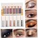 WOONEKY 6pcs Eye Shadow Set Metallic Eye Shadow Tear Stick Highlighter Miss Liquid Eyeshadow Brighten 1 count (Pack of 1) As Shown - Buy Online on GoSupps.com