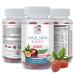 Boost Your Beauty Routine - HAIR SKIN & NAILS GUMMIES - Vitamins A B C D E PABA Collagen Passion Fruit Antioxidant biotin Nourish Healthy Hair Growth Strong Nails 1 Bottle 60 Gummies