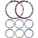 MTLEE 8 Pieces 18 Inches 3 Braided Rope Tornado Necklace Multiple Colors Braided Baseball Necklaces