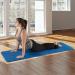 Extra Thick Blue Yoga Mat - Non Slip Comfort Foam Exercise Mat for Fitness, Pilates, Workout - Durable with Carrying Strap by Wakeman Fitness - Buy Online on GoSupps.com
