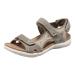 Earth Origins Womens Skylar Sandal I Slip Resistant, Suede Sandals for Everyday Granite 8