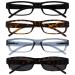 The reading glasses are underway black brown gray reader with brown uv400 sun reader value 4-pack men women rrrs32-1272 +3.50 +3.50 diopters black/ brown/ gray/ brown