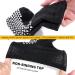 3 Pairs Wide Non-Skid Grip Socks for Lymphedema Swollen Feet - Black, Size 11 - Buy Online on GoSupps.com