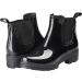 Women's Waterproof Short Rain Boots - Slip On Chelsea Booties (Black, Size 8) - Buy Online on GoSupps.com