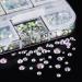 1728 Pieces Crystal AB Nail Art Rhinestones Set with Tweezers and Organizer Box - SS3-20 Sizes, Flatback Glass Charms Gems Stones for DIY Nail Designs - Buy Online on GoSupps.com