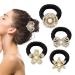 Elastic Hair Ties - Crystal Rhinestone Ponytail Holders - Black Diamond Hair Bands for Women/Girls - 12pcs - Buy Online on GoSupps.com