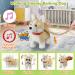 Corgi Interactive Walking and Barking Robot Dog with Volume Control - Electronic Plush Stuffed Animal for Kids - Buy Online on GoSupps.com