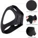 Adjustable Snoring Reducing Chin Strap with 2 Hook and Loop Connectors - Comfortable Anti-Snore Jaw Support for Better Sleep - Triangular Design (Black) - Buy Online on GoSupps.com