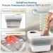 UNIFULL Collapsible Foot Spa Bath with Heat Motorized Massager Touch Screen Foot Pedicure Kit Temperature Control Pedicure Foot Spa Foot Bath - Buy Online on GoSupps.com