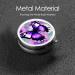 Purple Butterfly Portable Round Pill Box - Lightweight Moisture-Proof Organizer for Vitamins - Perfect Travel Solution - Buy Online on GoSupps.com