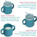 TUM TUM 3-way Baby Trainer Cup 180ml (Blue) | Designed by Feeding Specialist - Buy Online on GoSupps.com