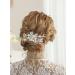 Unicra Crystal Bride Wedding Hair Comb - Silver Pearl Side Accessory for Women & Girls - Buy Online on GoSupps.com