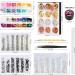 Teenitor Nail Rhinestone Kit with Glue - Crystal AB, Flatback, Clear, Black Rhinestones, Nail Foil Flakes, Sequins for Nail Art - Buy Online on GoSupps.com