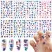 8 Sheets Cartoon Nail Art Stickers Cute Cartoon Nail Decals 3D Self Adhesive Kawaii Designer Nail Stickers for Acrylic Nail Art Supplies Women Girls DIY Manicure Decorations Accessories Bk5