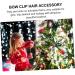 FOMIYES 4 Pairs Bow Tie Christmas Photo Prop Ponytail Holder Christmas Bow Hair Clips Christmas Bows Headwear Kids Hair Accessories Hair Ties Toddler South Korea Fabric Short Hair - Buy Online on GoSupps.com