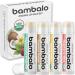 Bambalo 8-Pack Lip Balm Set with Tinted Shades and USDA Organic Flavors for Hydration Includes Crimson Pink Plum Shimmer Peppermint Raspberry Vanilla and Coconut Moisturizing & Nourishing - Buy Online on GoSupps.com